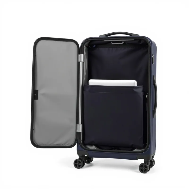 Trolley business cabine cuir compartiment PC en gros